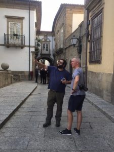 The oldest street in Guimaraes.