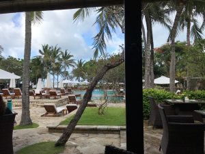 View from breakfast table at the hotel