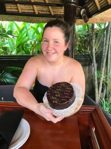 The Hotel organised a Birthday Cake for Annabelle