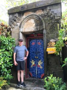 The entry door to our Villa