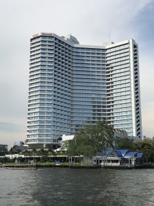 Our hotel: viewed from the water