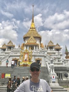 Mark outside Golden Buddha Temple