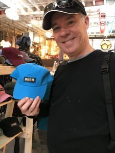 Artists & Fleas markets had an appropriate hat for Mark!