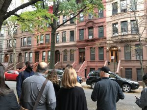 Expensive brownstones in Harlem.