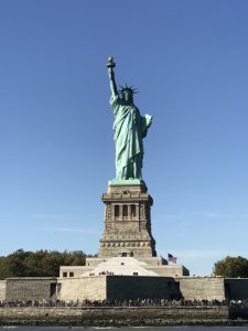 Close up at the Statue of Liberty