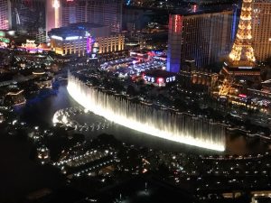 The Bellagio fountain doing its thing.