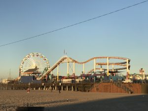 Morning view of the Santa Monica Pier