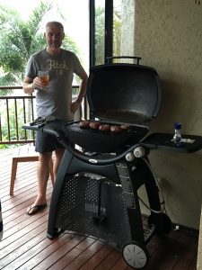 BBQ at home after their day on the Reef.