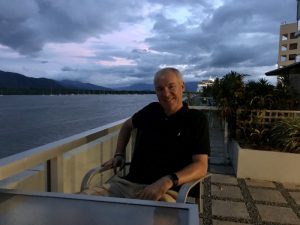 The evening view from our deck - balcony.