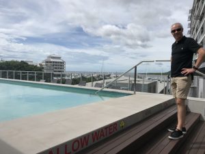 The pool at the Harbourlights Complex.