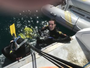 Tom at the Great Barrier Reef.