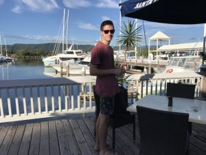 Tom at the Marina.