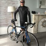 Mark off on his first of many UK rides