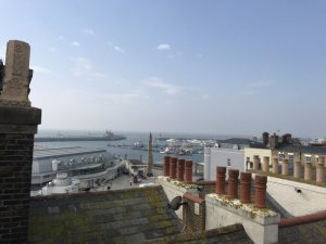 View from our street out to the harbour