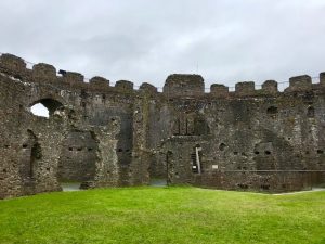 Inside Restormel Castle