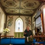 Jane, our Cannon expert, at The Citadel Chapel.