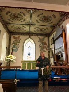 Jane, our Cannon expert, at The Citadel Chapel.