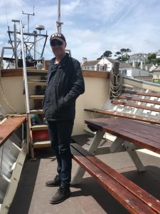 Mark on the small Ferry to St Mawes