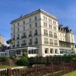 The Falmouth Hotel, opposite the beach.