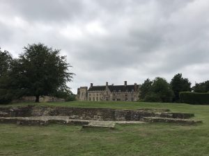 The crypt in the foreground, the Abbey is missing, Abbots house in abckground.