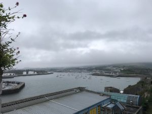 View from Ramparts over Plymouth Harbour.