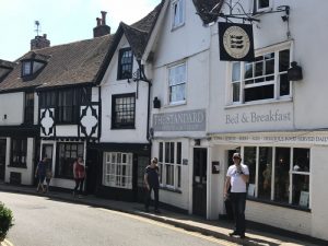 Walking the route through Rye.