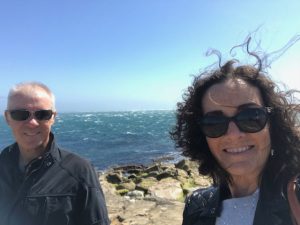 Windy at Portland Bill Lighthouse.