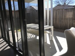 A small courtyard off living area