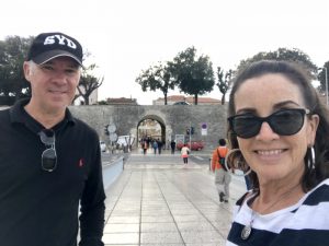 Walking Bridge linking Old Town to rest of Zadar.