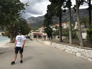 Walking to Gradac Village.